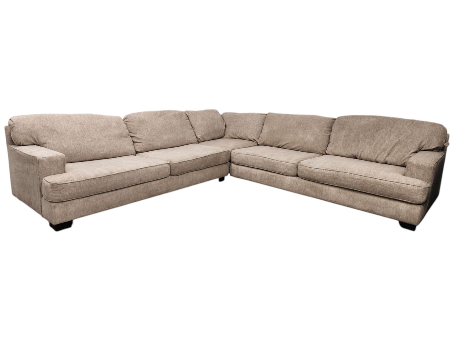 Cream Colored L-Shaped Sectional