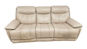 Jason Furniture White Leather Electric Couch