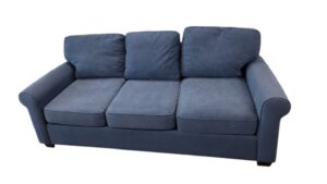 Pottery Barn 3-Seat Blue Couch