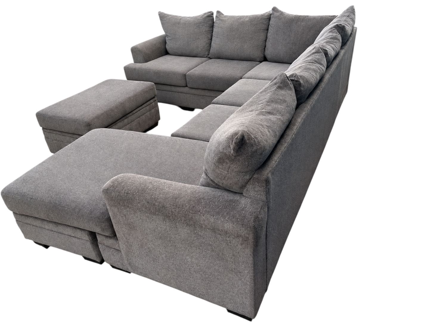 Ashley Furniture Reversible Chaise Sectional with Storage Ottoman - Image 4
