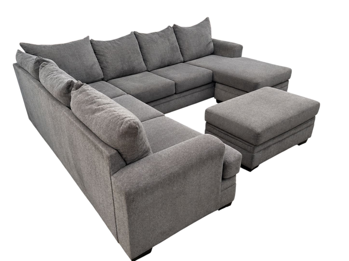 Ashley Furniture Reversible Chaise Sectional with Storage Ottoman - Image 3