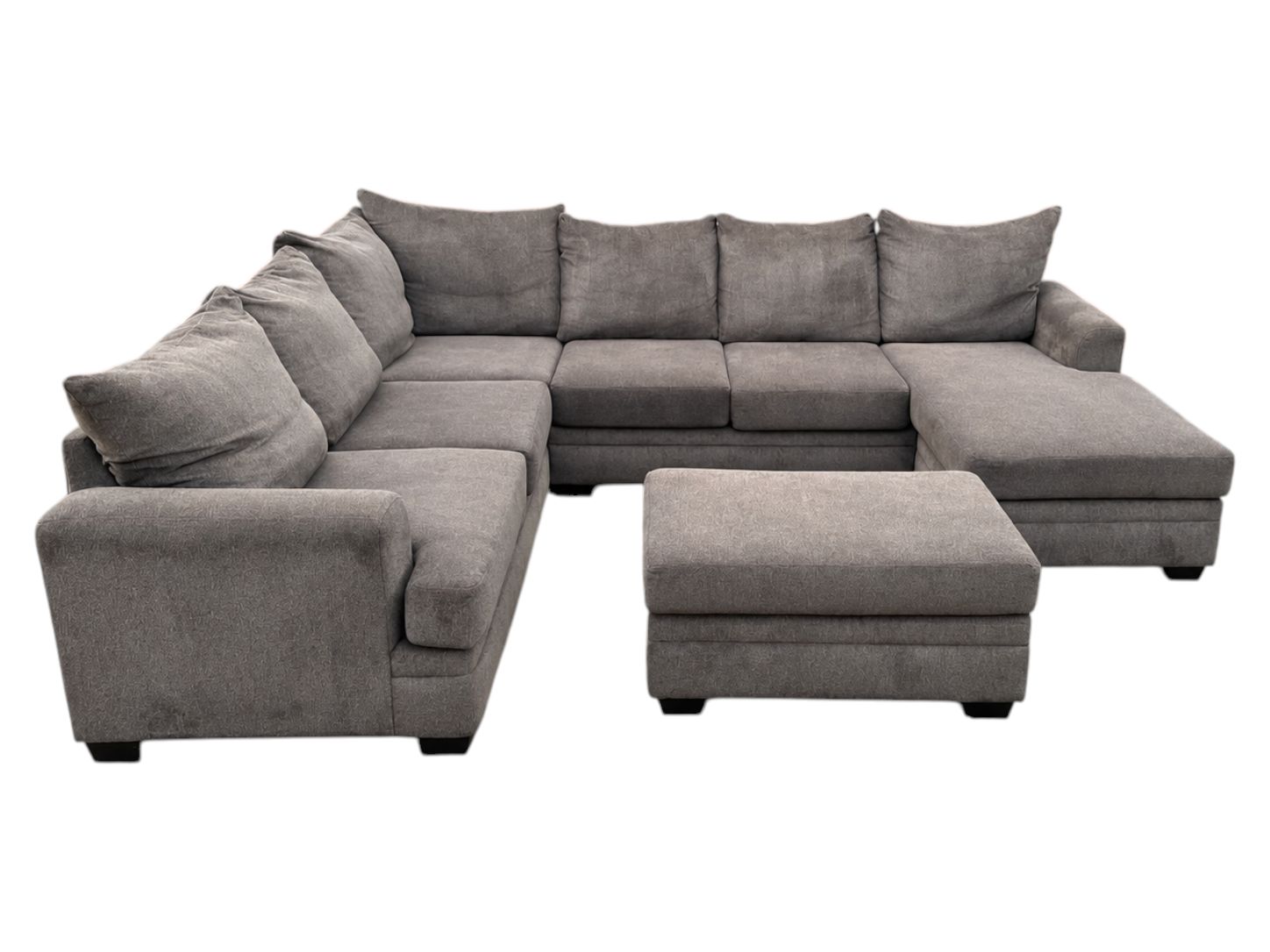 Ashley Furniture Reversible Chaise Sectional with Storage Ottoman - Image 2