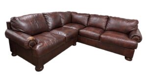 Ashley Furniture Dark Brown Leather Sectional