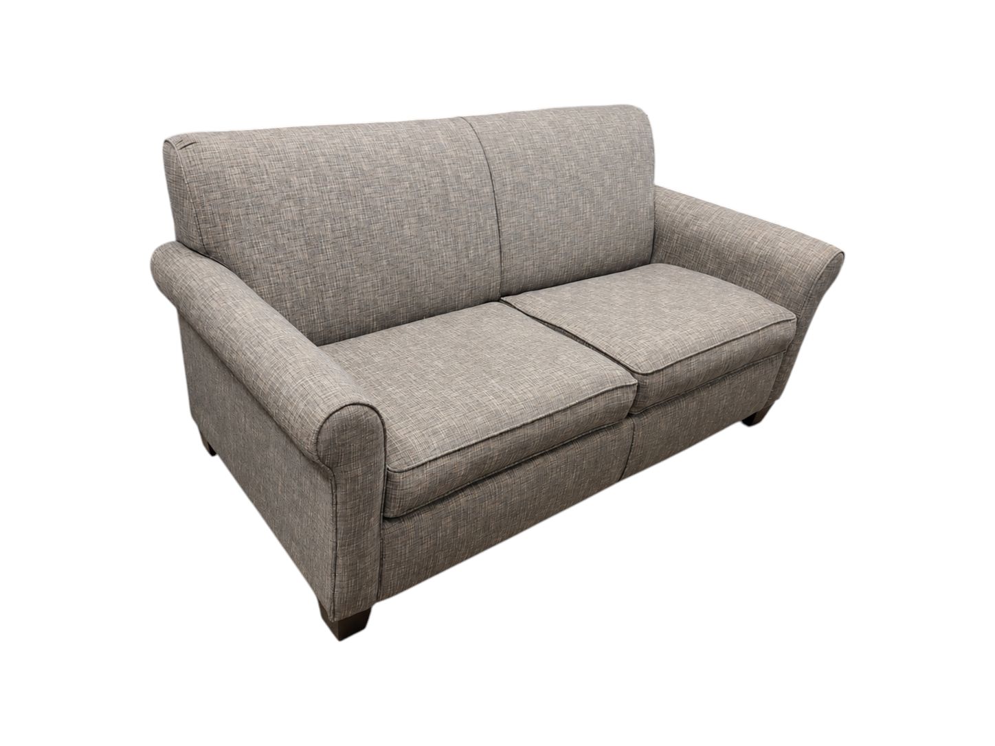 Gray Loveseat Sleeper Sofa with Full Sized Bed - Image 2
