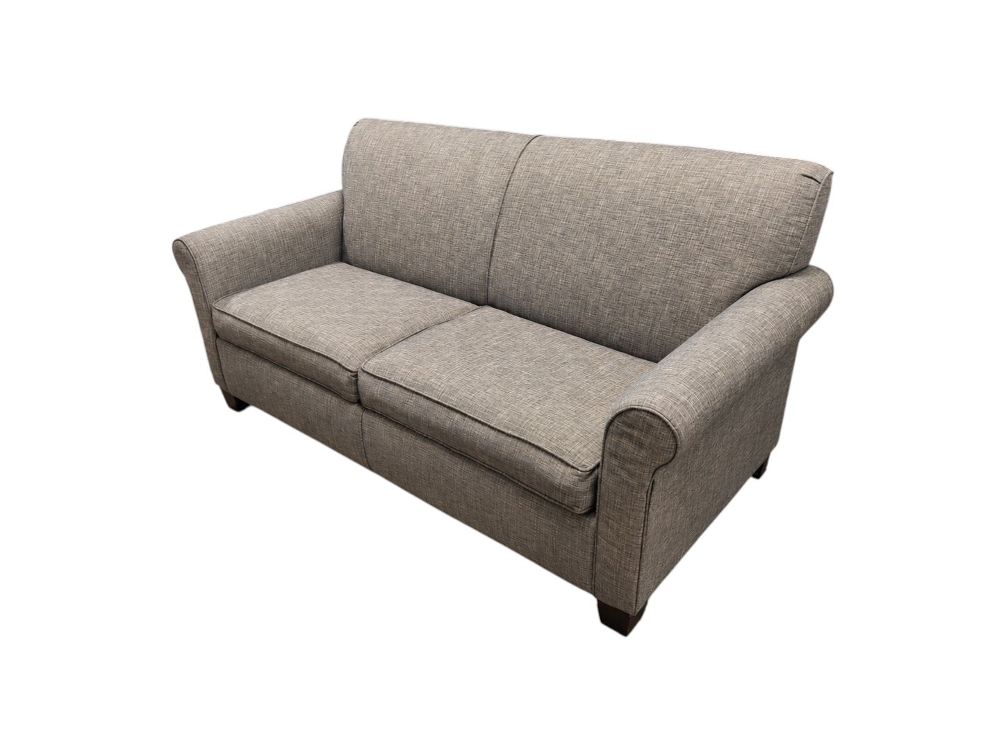 Gray Loveseat Sleeper Sofa with Full Sized Bed - Image 3