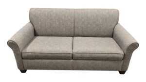 Gray Loveseat Sleeper Sofa with Full Sized Bed
