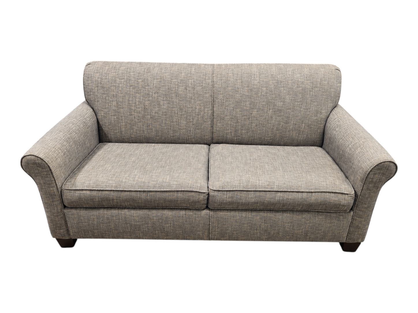 Gray Loveseat Sleeper Sofa with Full Sized Bed